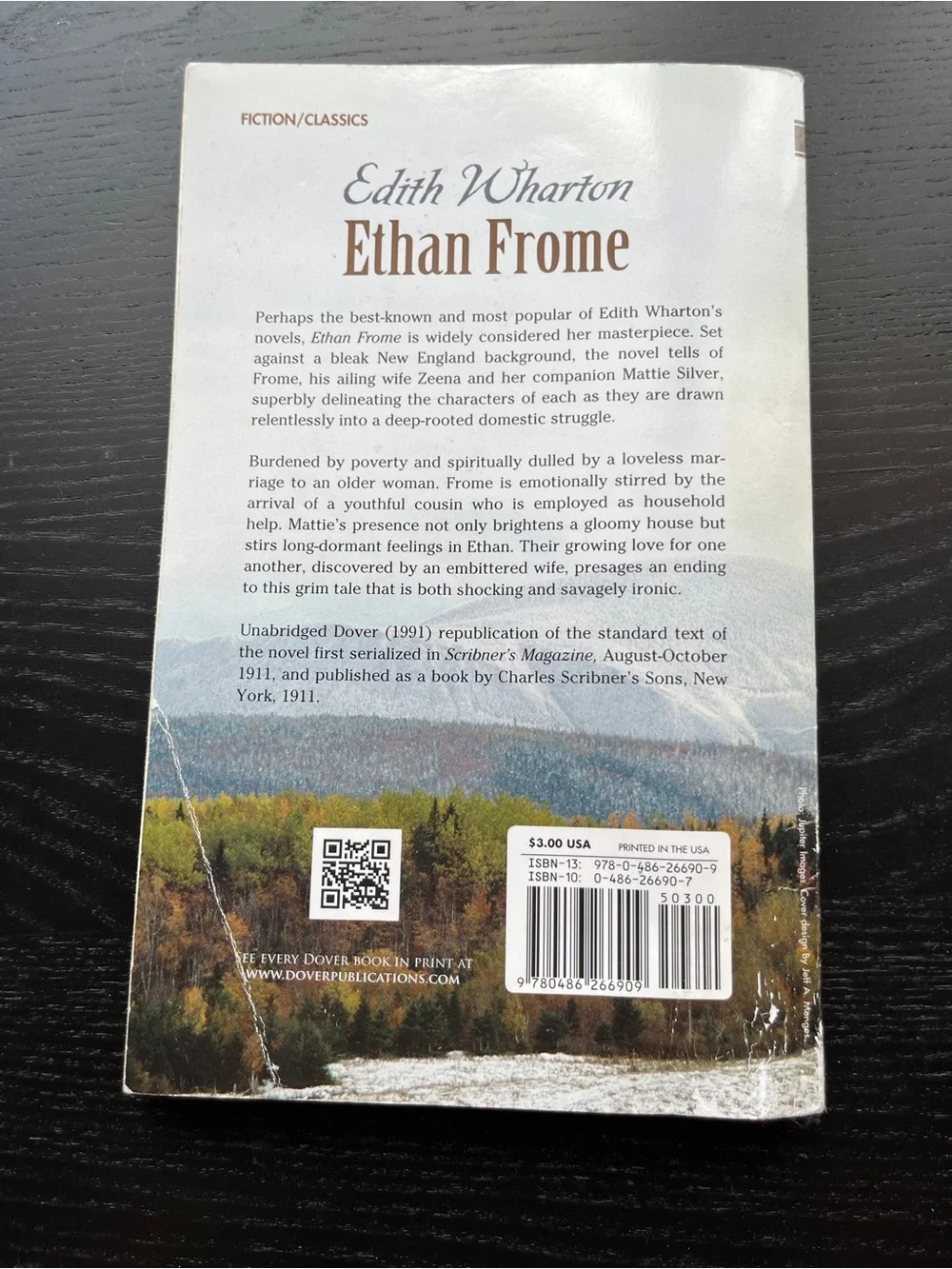 Ethan Frome dover thrift